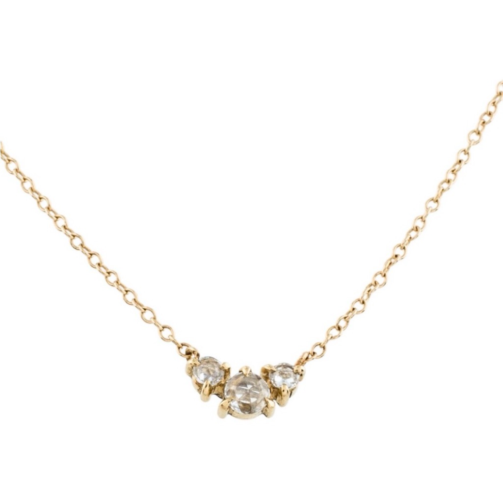 Catbird Sleeping Beauty Diamond And 14k Gold Necklace